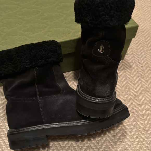 Fur lined jimmy choo suede boots - Picture 3 of 4
